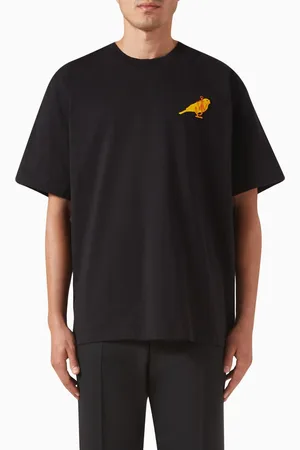 J.W.Anderson Canary Embroidered T-shirt in Organic Cotton