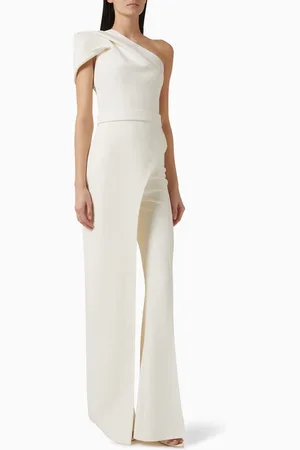 Safiyaa Kora Asymmetric Top in Heavy Crepe