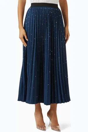 Maje Crystal-embellished Midi Skirt