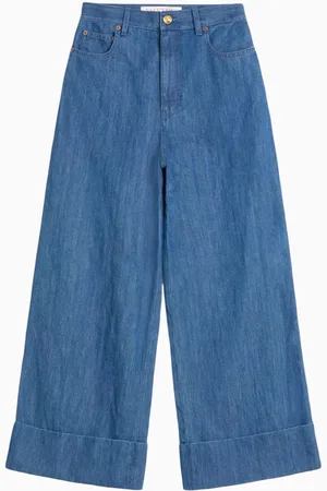 VALENTINO GARAVANI Wide-leg Jeans in Denim