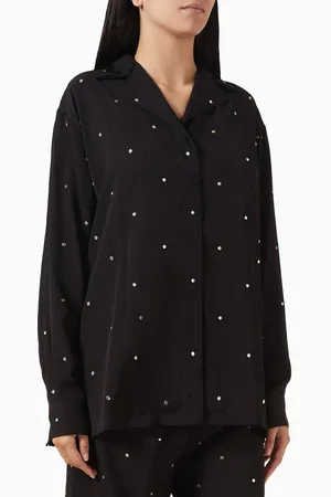 Stella McCartney Crystal Oversized Shirt in Viscose