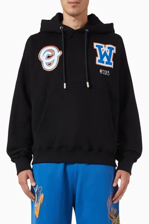 OFF-WHITE Wiz Patch Skate Hoodie in Cotton