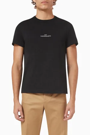 Maison Margiela MM Micro Logo T-shirt in Cotton