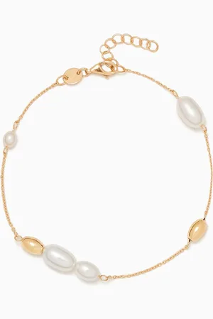Damas Kiku Baroque Pearl Bracelet in 18kt Gold
