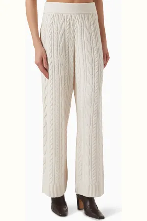 COS Cable-Knit Wool Trousers