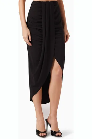 Hukka Front-slit Midi Skirt