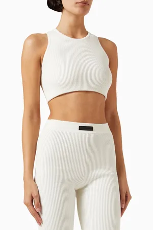 FEAR OF GOD Sports Crop Tank Top in Cotton-blend