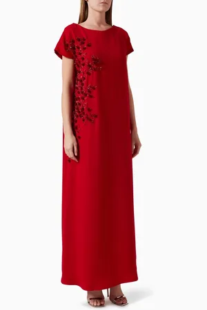 Ruya 3D Floral-embellished Kaftan
