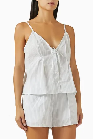 Deiji Studios Top & Shorts Set in Organic Cotton Poplin