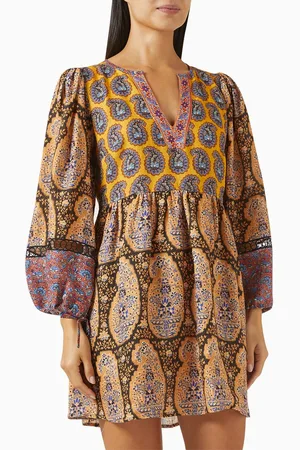 BOTEH Pietro Mini Smock Dress in Linen