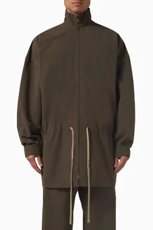 FEAR OF GOD Mockneck Anorak in Military Nylon