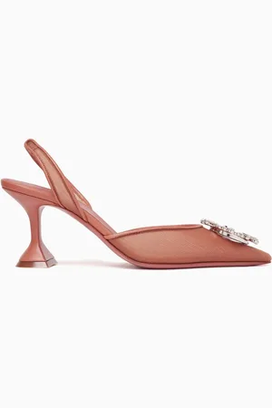 Amina Muaddi Begum 70 Slingback Pumps in Mesh