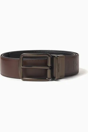 Coach Harness Buckle Reversible Belt in Leather