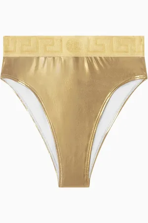 VERSACE Greca High-waisted Bikini Briefs