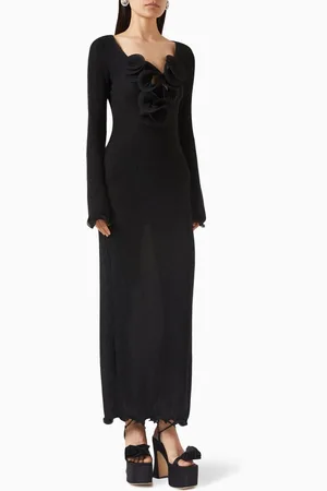 MAGDA BUTRYM Shirred Midi dress in Lyocell-blend