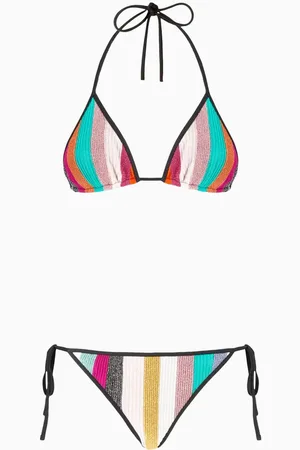 Missoni Striped Bikini Set in Lamé