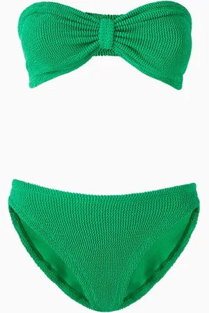 Hunza G Jean Bandeau Bikini Set in Original Crinkle™