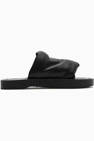 Burberry EKD Slab Slides in Nappa Leather & TPU