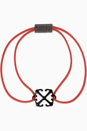 OFF-WHITE Arrow Bracelet in Rubber & Brass