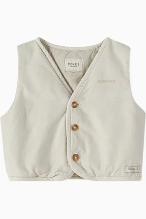 Donsje Ardian Panda-embroidered Gilet in Organic Cotton