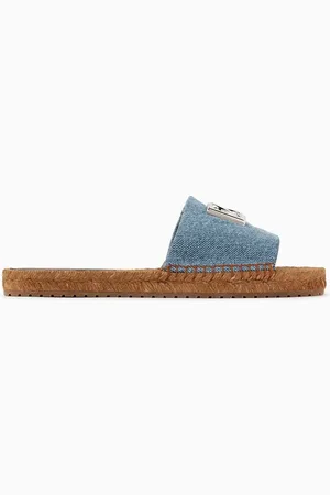 Dolce & Gabbana Logo-plaque Denim Espadrilles
