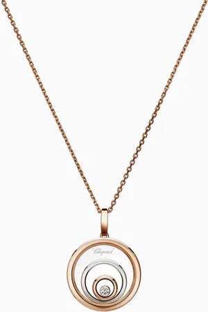 Chopard Happy Spirit Diamond Pendant Chain in 18kt Gold