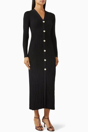 MARELLA Filly Ribbed Midi Dress in Knit