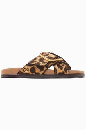 Sam Edelman Darla Sandal in Leopard-printed Pony Hair