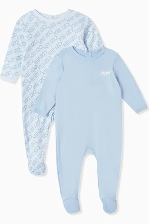 Kenzo Logo-print Sleepsuit Set in Organic Cotton