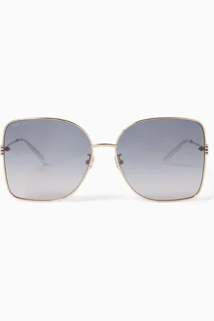 Gucci Oversized Sunglasses in Metal