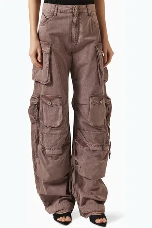 The Attico Cargo Pants in Denim