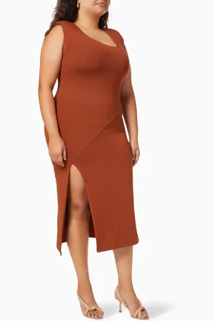 GOOD AMERICAN Asymmetric Neck Dress