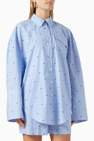 ROTATE Oversized Logo Shirt in Organic Cotton