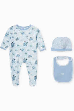 Kenzo Jungle-print Sleepsuit Set in Organic Cotton