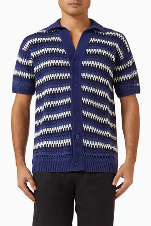 Frescobol Carioca Pinto Cardigan in Crochet Knit
