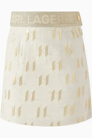 Karl Lagerfeld Monogram-jacquard Mini Skirt