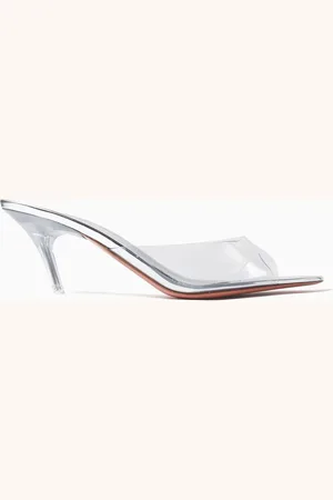 Amina Muaddi Alexa 60 Glass Slipper in PVC