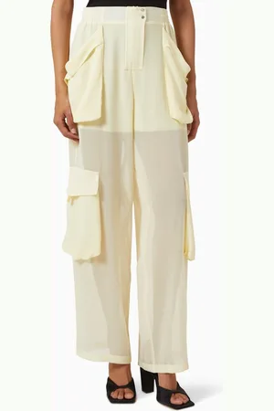 Pinko Cargo Pants in Sheer Georgette