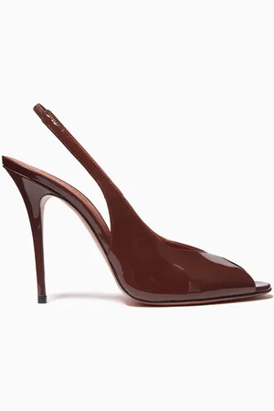 Amina Muaddi Kristina 105 Pumps in Patent Leather