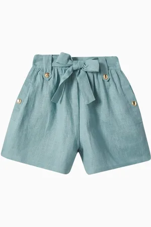 Chloé Tie-up Shorts in Linen
