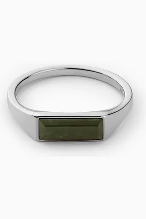 MIANSAI Thin Lennox Jasper Ring in Sterling Silver