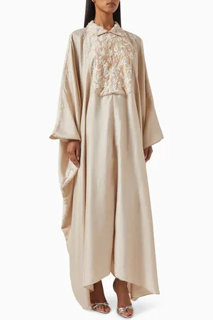 SHATHA ESSA Embroidered Classic Kaftan