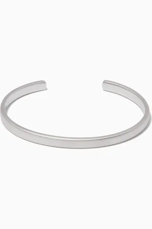 MIANSAI Sterling-Silver Brushed Single Cuff Bracelet