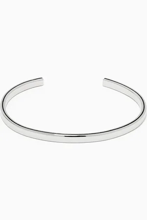 MIANSAI Orson Loop Leather Bracelet in Sterling Silver