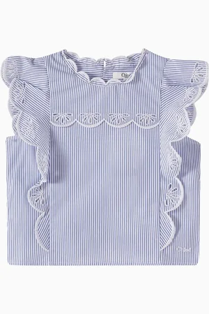 Chloé Striped Blouse in Organic Cotton