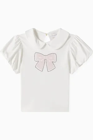 Angels Face Mallory Bow Top in Cotton-blend