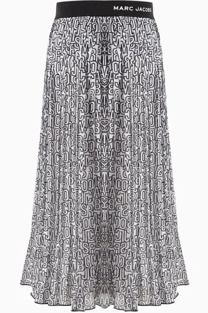 Marc Jacobs Jumbled Logo Pleated Skirt