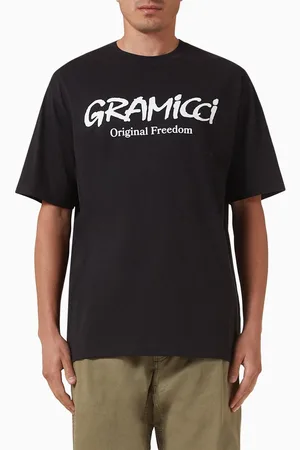 Gramicci Original Freedom Logo T-shirt in Cotton-jersey