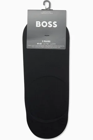 HUGO BOSS Invisible Socks in Cotton-blend, Set of 3