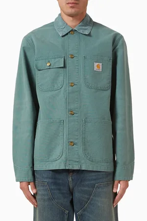 Carhartt Michigan Coat in Dearborn Stone Canvas